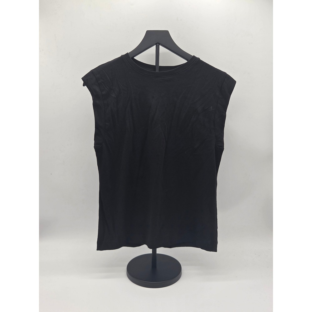 A New Day Black Cap Sleeve Crewneck T-Shirt Women's XS 100% Cotton